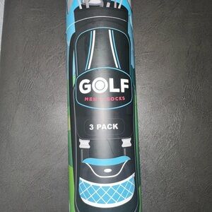 Golf Men's Socks 3 Pack - Blue and Green